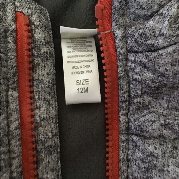 Fleece Toddler Fleece Hoodie Girl or Boy 12 months - Picture 2 of 3